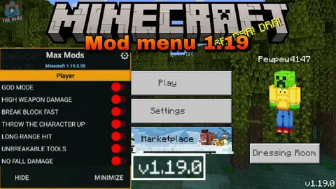 Скачать Minecraft PE Мод Меню