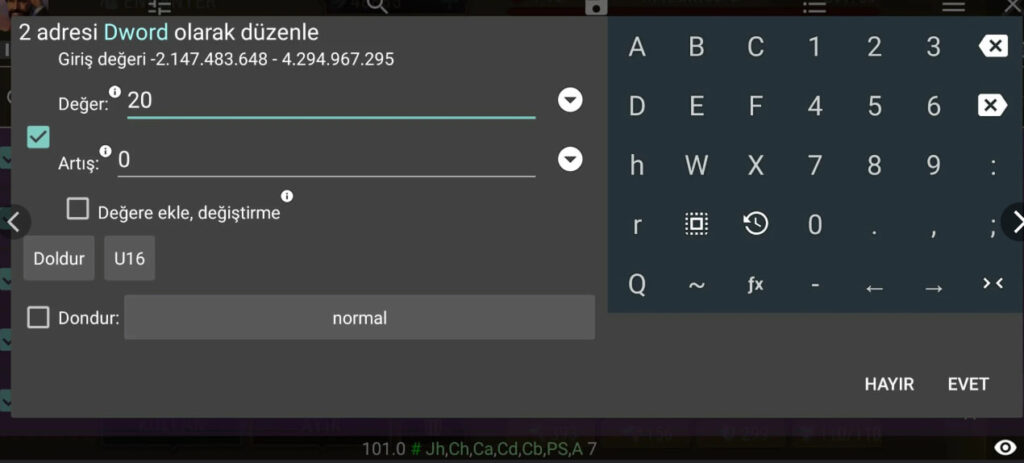 Меню из Взлом Игр на Андроид