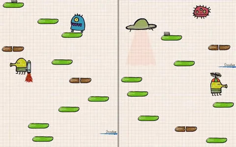 Игра в Doodle Jump
