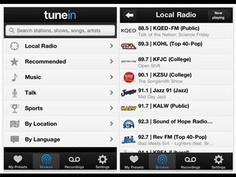 Приложение TuneIn Radio