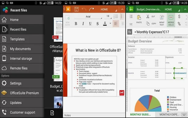 Приложение OfficeSuite