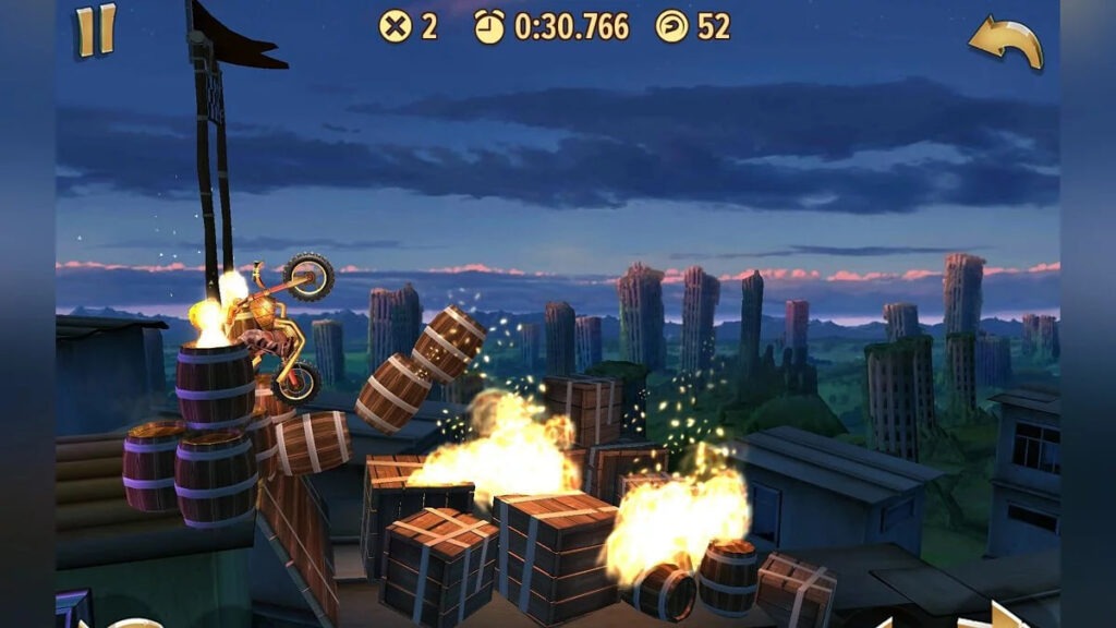 Игра в Trials Frontier