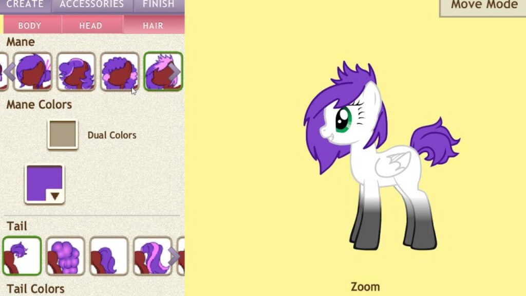 Игра в Pony Creator