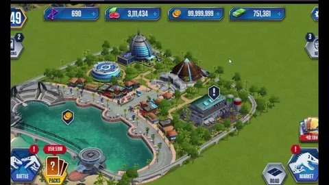 Игра в Jurassic World